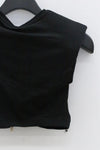 OUDE WAAG shoulder padding new knitted jacket OW-23SS-TP04 black